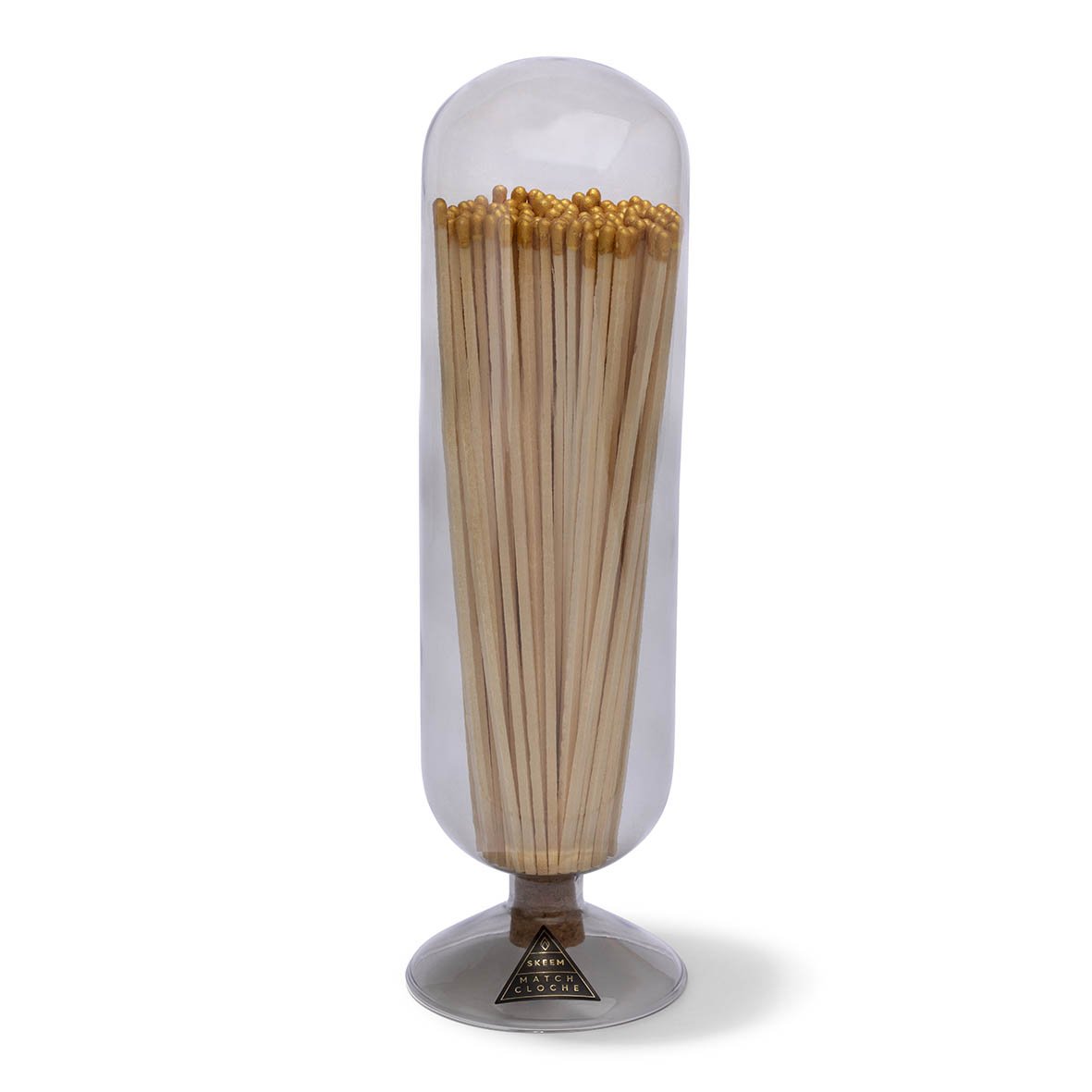 Gold Tipped Fireplace Match Cloche