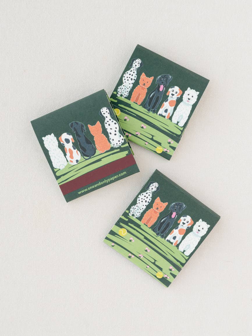 Puppy Pals Printed 10 Stem Matchbook