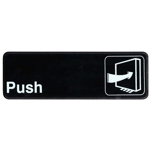 Push Sign - 9 x 3