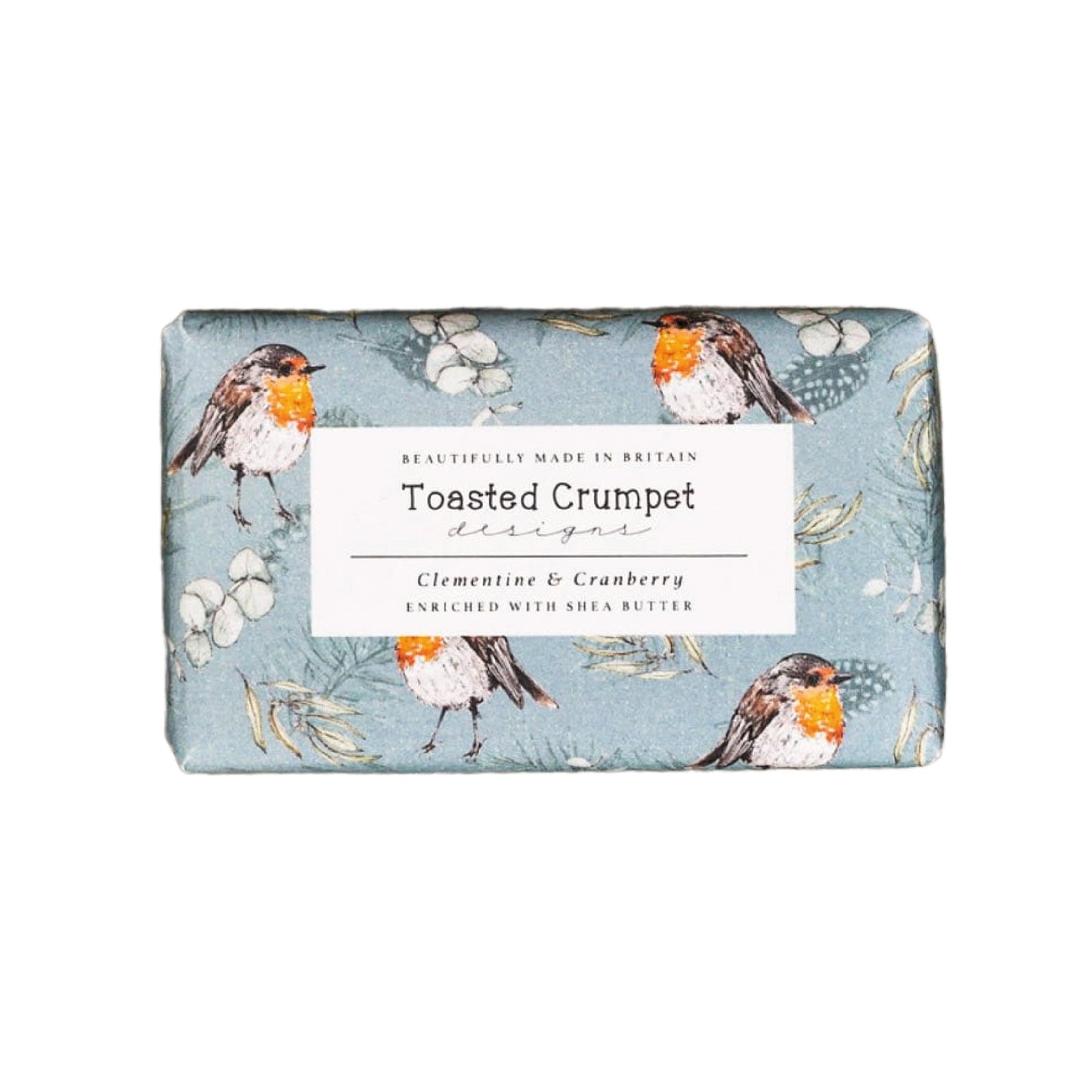 Clementine & Cranberry Soap Bar | Robin & Eucalyptus Blue | 190g