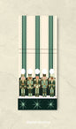 Green Nutcracker Printed 10 Stem Matchbooks