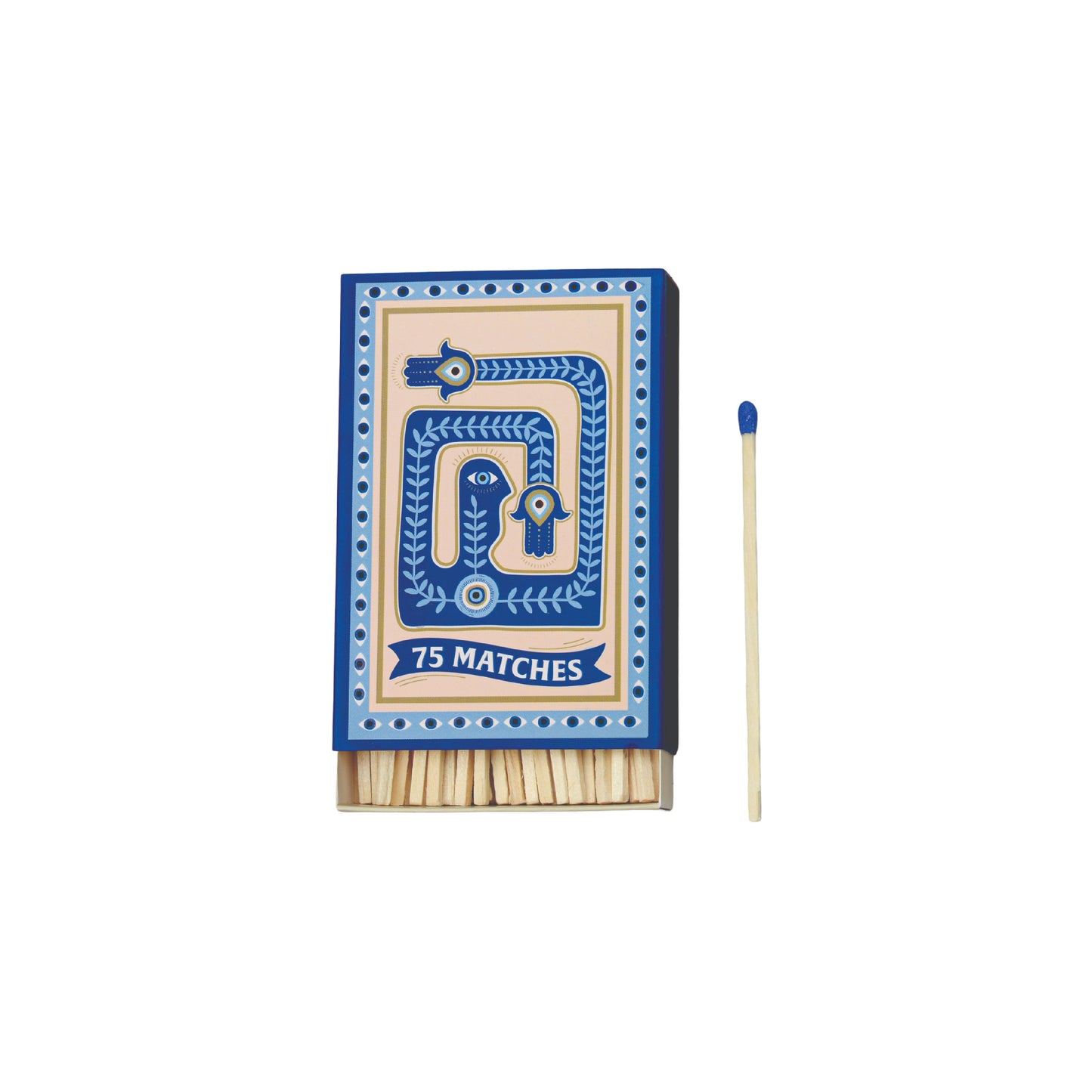 Adopo Eye Boxed Matches | Blue Tipped | Set of 75