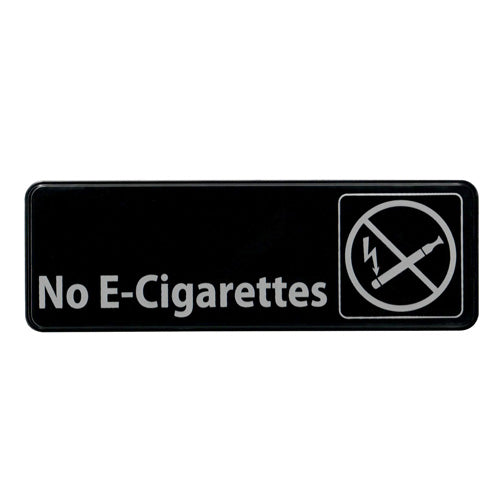 No E-Cigarettes Sign - 9 x 3